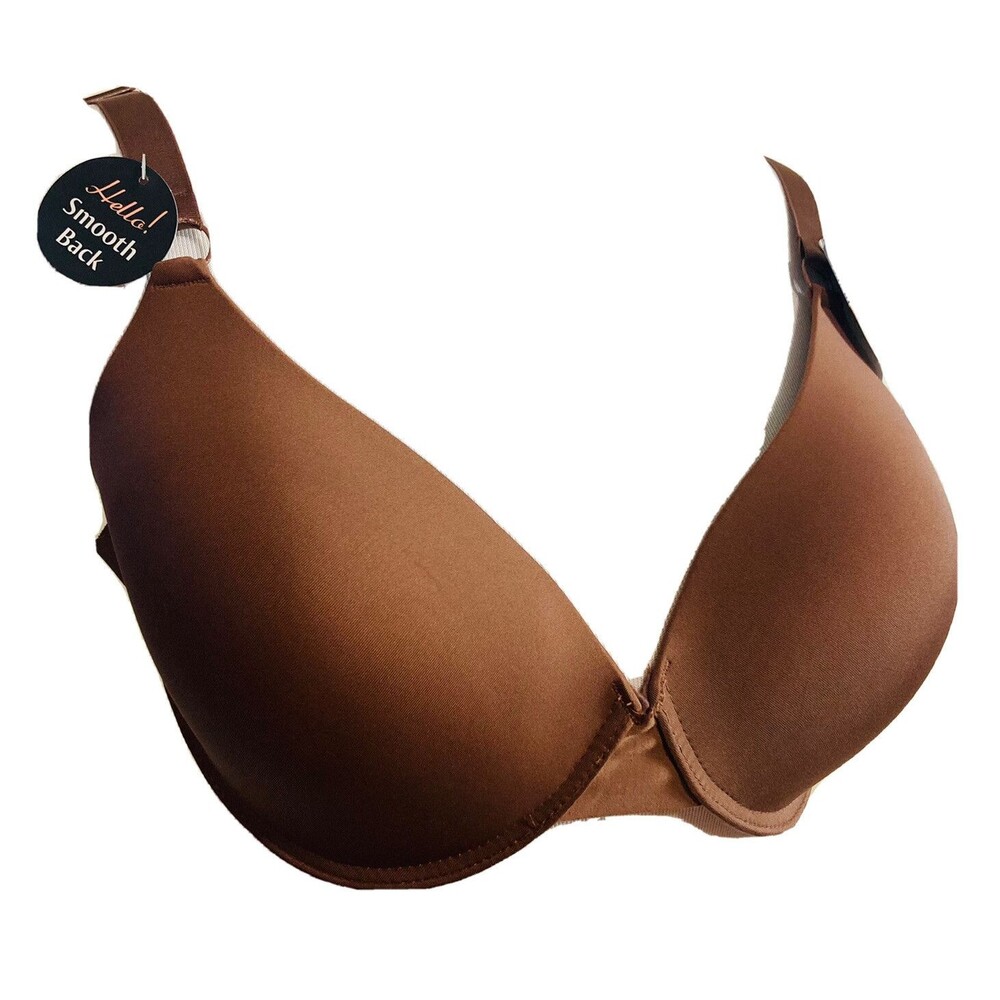 Padded Prima Valentina Bra Size 38D Brown Full Coverage Smooth Fit Underwire